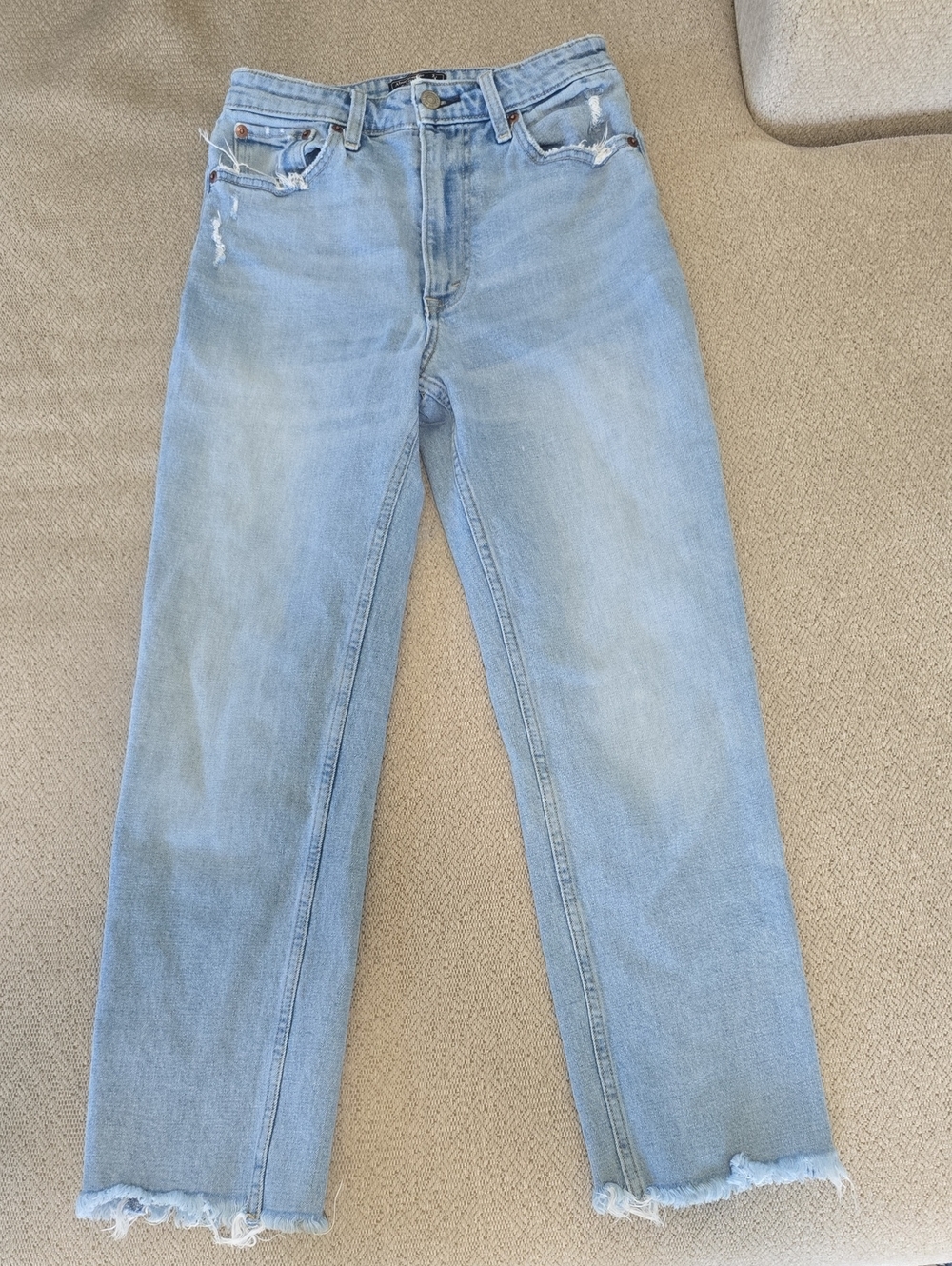Abercrombie & Fitch Zoe Natural Rise Ankle Straight Jeans - Size 4/27